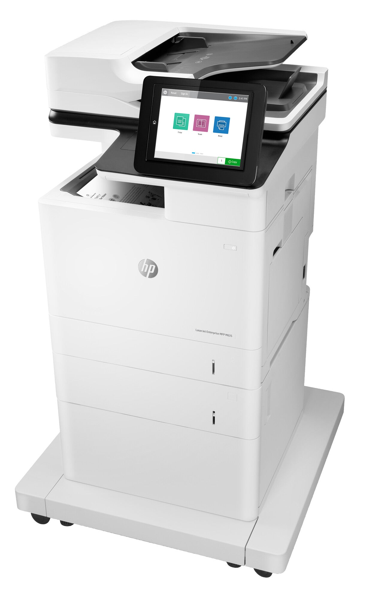 HP LaserJet Enterprise M635fht Multifunction Zwart-wit Printer, Alleen Ethernet; Kopieerapparaat, scanner