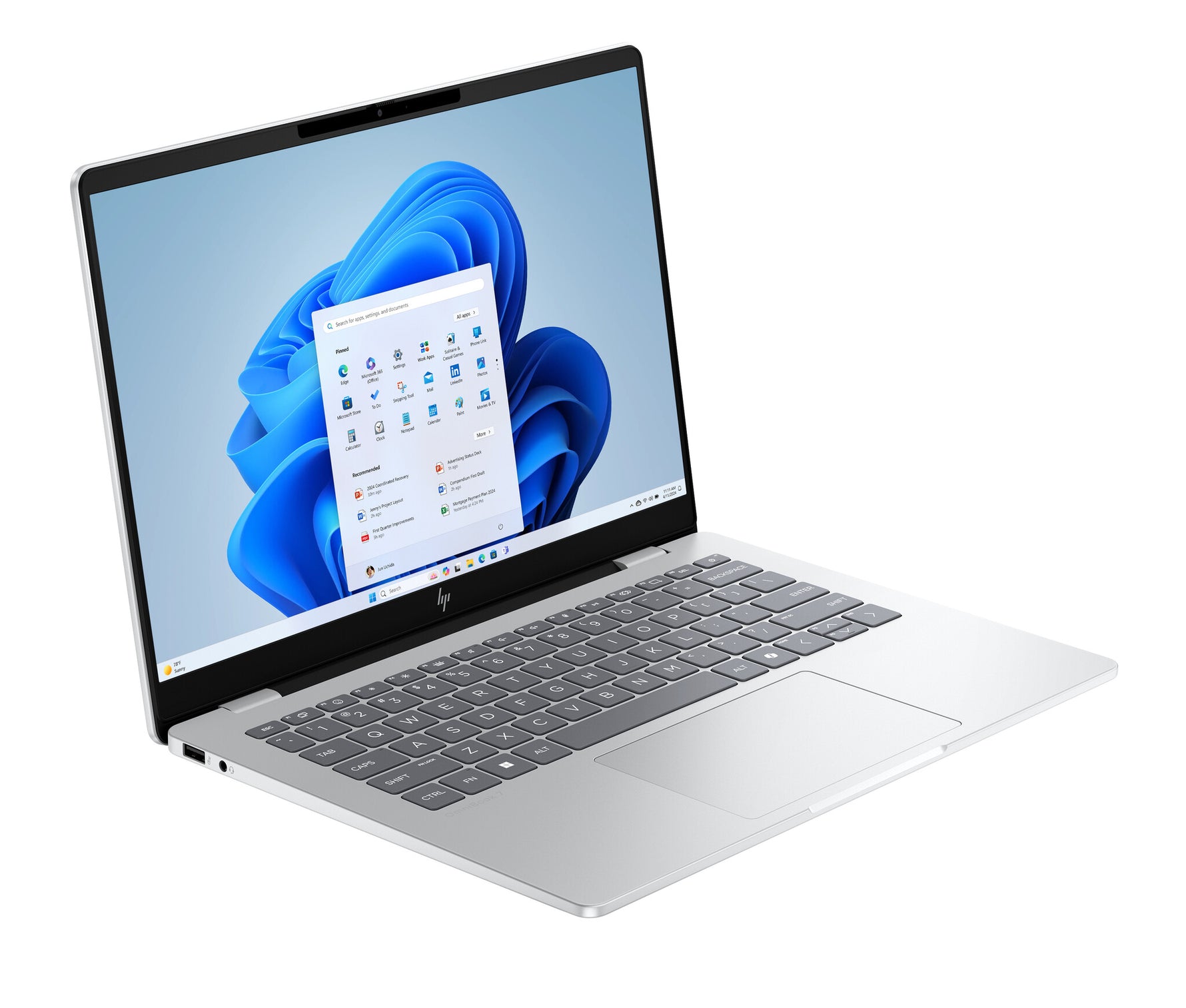 HP OmniBook 7 14-fr0020nd Intel Core Ultra 7 255H 14inch 3K OLED 32GB 1TB W11H Laptop 35,6 cm (14") LPDDR5-SDRAM SSD Wi-Fi 7 (802.11be) Windows 11 Home AI PC Zilver