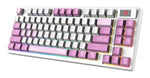 MSI FORGE GK600 TKL WIRELESS VIOLET toetsenbord Gamen USB + Bluetooth QWERTY Brits Engels Roze, Violet, Wit