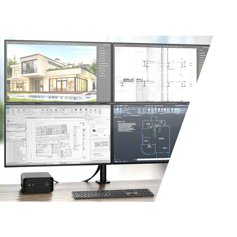 HP Z2 Mini G1a Copilot+ PC AMD Ryzen AI Max PRO 390 64 GB LPDDR5x-SDRAM 1 TB SSD Windows 11 Pro Mini PC Workstation AI Workstation, AI PC Zwart