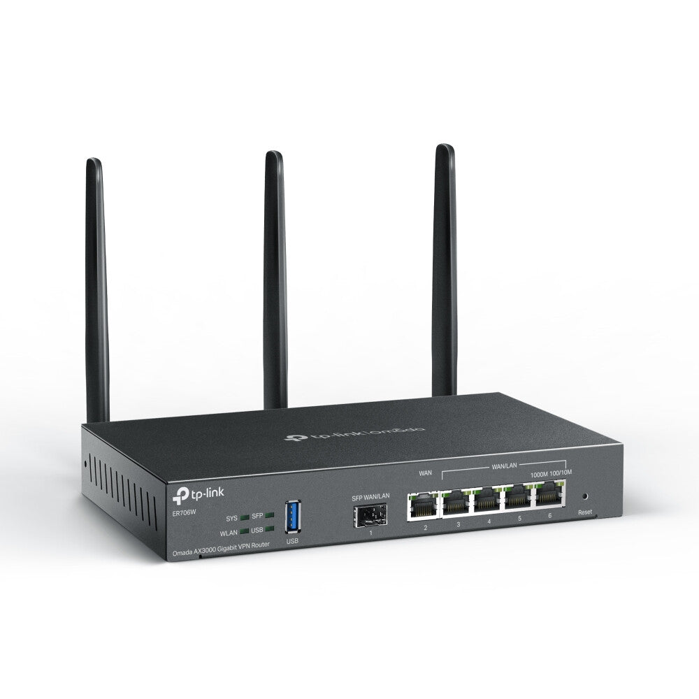 TP-Link Omada ER706W draadloze router Gigabit Ethernet Dual-band (2.4 GHz / 5 GHz) Zwart