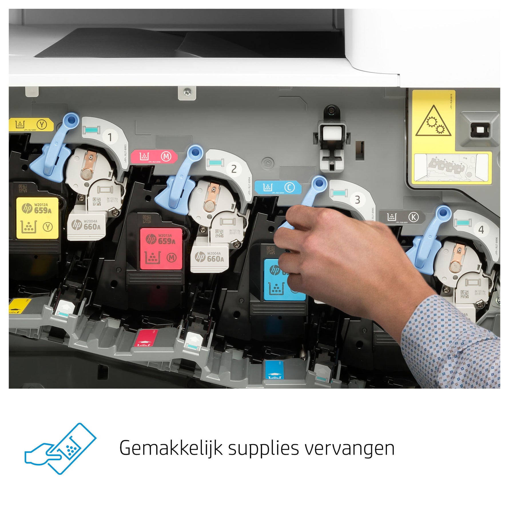 HP Color LaserJet Enterprise LaserJet Enterprise M776dn Multifunction Kleur Printer, Alleen Ethernet; Kopieerapparaat, scanner