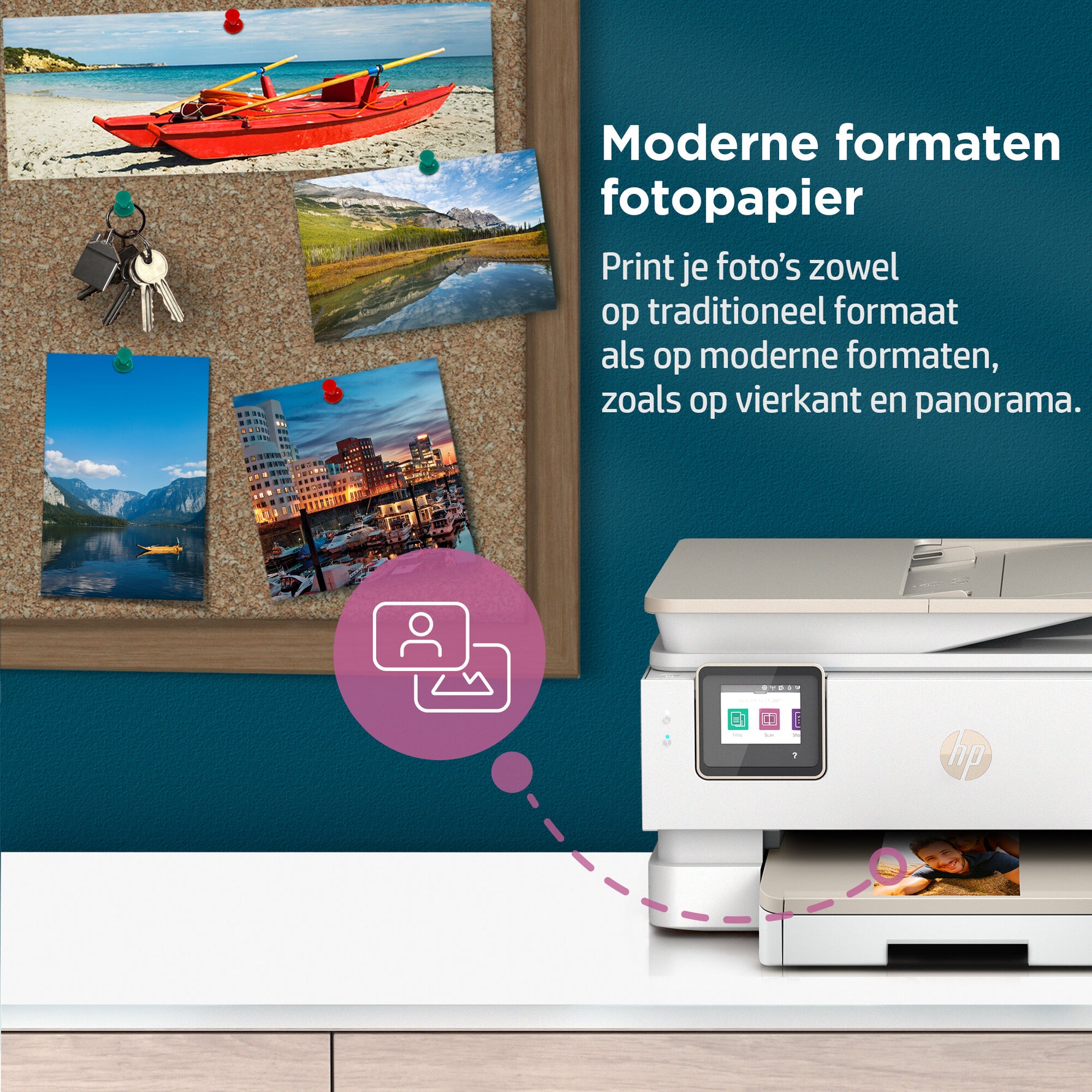 HP ENVY Inspire 7920e Draadloos All-in-One Kleur Printer, Instant Ink; Kopieerapparaat, scanner