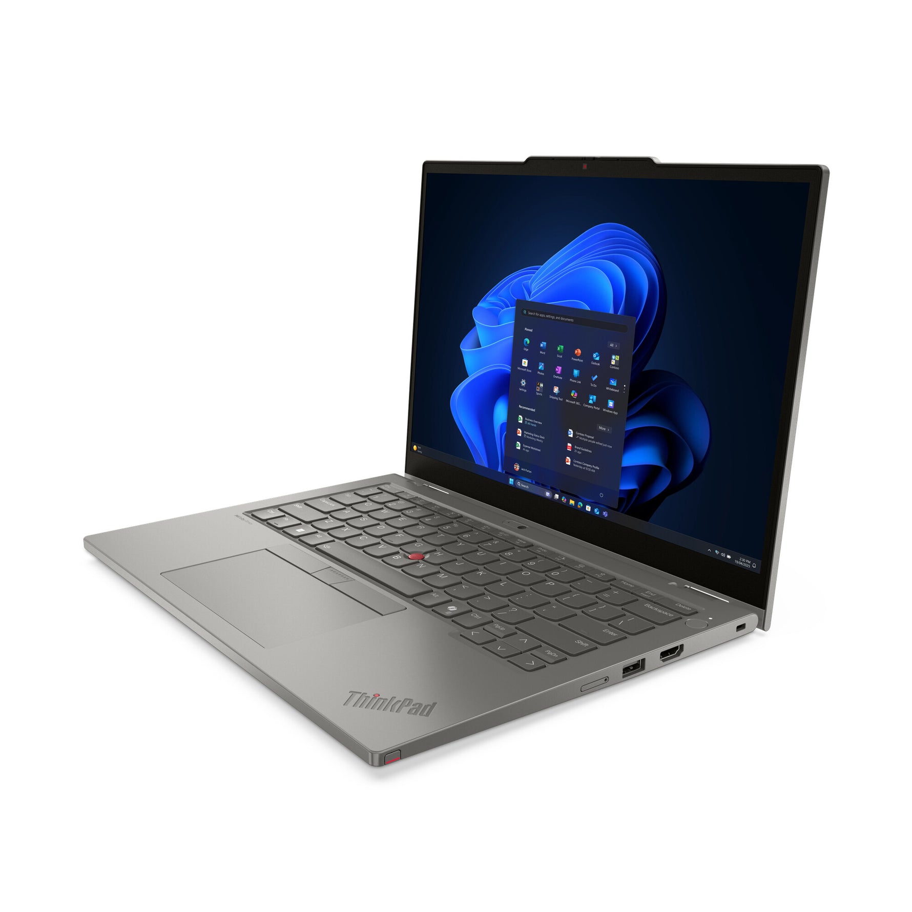 Lenovo ThinkPad L13 2-in-1 Gen 6 (Intel) Intel Core Ultra 5 225U Hybride (2-in-1) 33,8 cm (13.3") Touchscreen WUXGA 16 GB LPDDR5x-SDRAM 512 GB SSD Wi-Fi 6E (802.11ax) Windows 11 Pro Engels Grijs