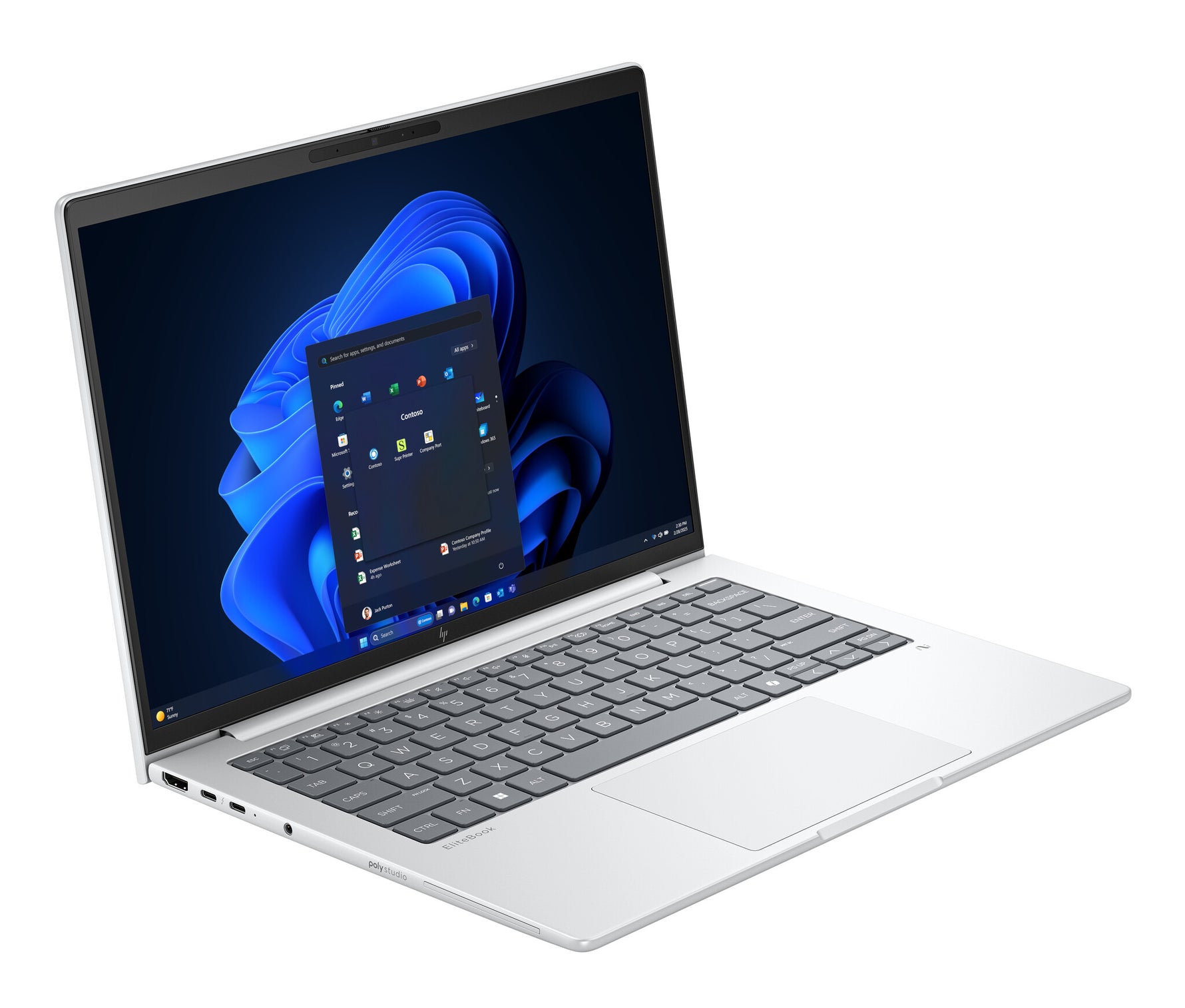 HP EliteBook 8 G1i Next Gen AI Wolf Pro Security Edition Copilot+ PC Intel Core Ultra 7 256V Laptop 35,6 cm (14") WUXGA 16 GB LPDDR5x-SDRAM 512 GB SSD Wi-Fi 7 (802.11be) Windows 11 Pro Zilver