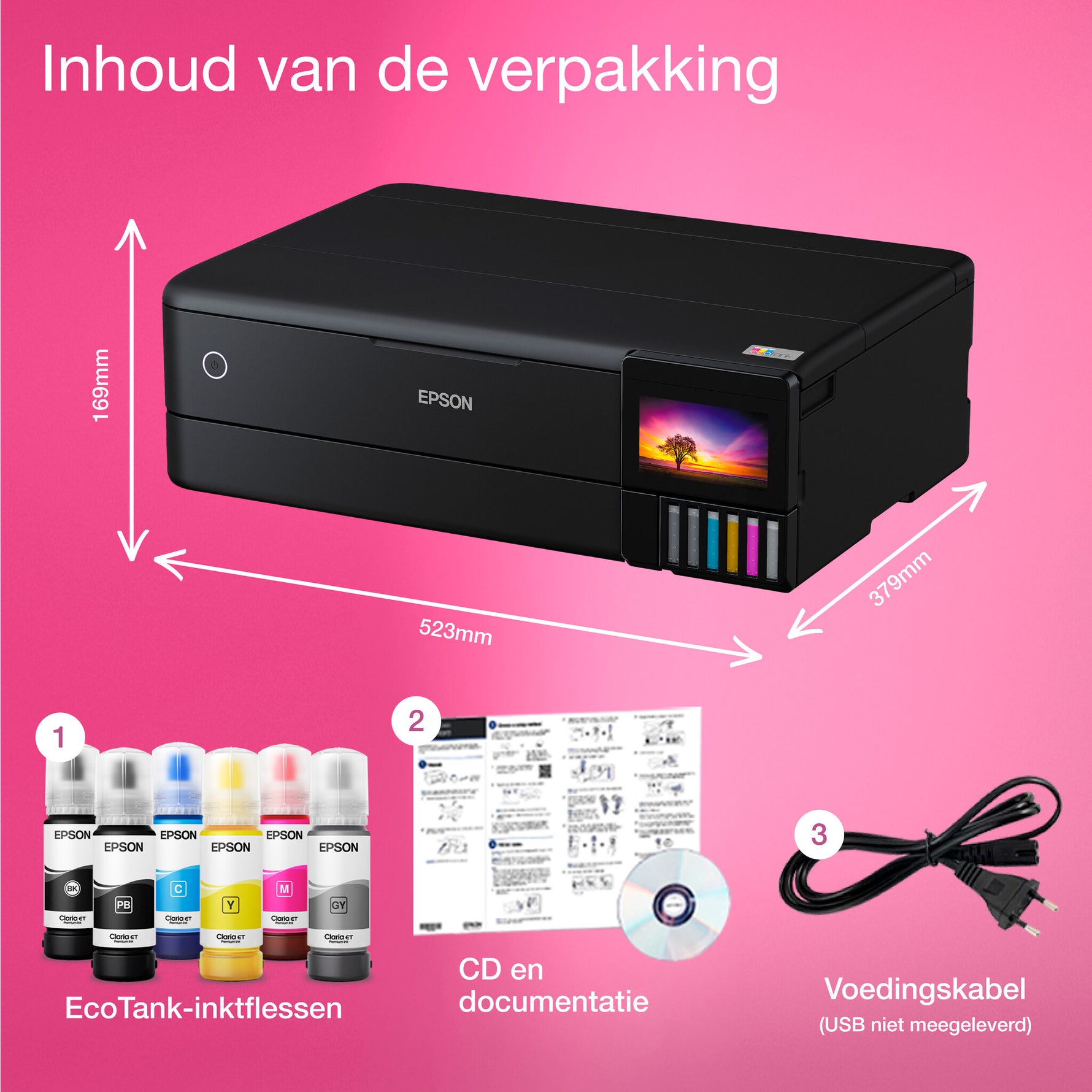 Epson EcoTank ET-8550 A3+ Wi-Fi-fotoprinter met inkttank