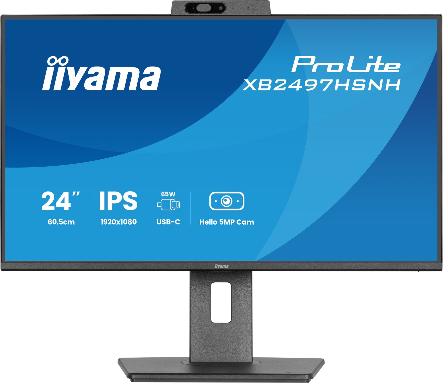 iiyama ProLite XB2497HSNH-B1 24IN IPS LCD 4MS 1920X1080 350CD/M2 HDMI/DP/USB 2 computer monitor 60,5 cm (23.8") 1920 x 1080 Pixels Full HD Zwart
