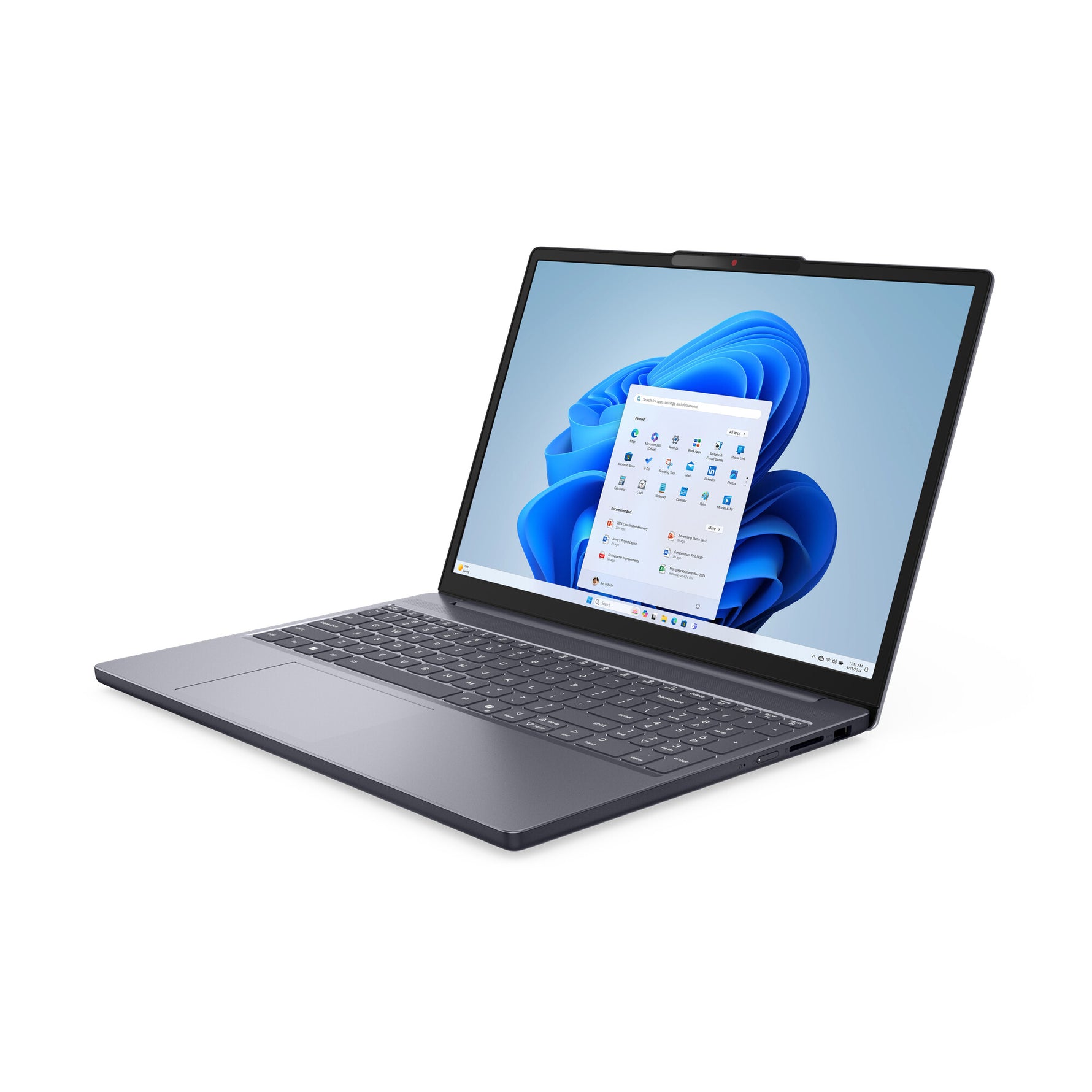 Lenovo IdeaPad Slim 3 15ARP10 AMD Ryzen™ 5 150 Laptop 38,9 cm (15.3") WUXGA 8 GB DDR5-SDRAM 512 GB SSD Wi-Fi 6 (802.11ax) Windows 11 Home Belgisch Grijs