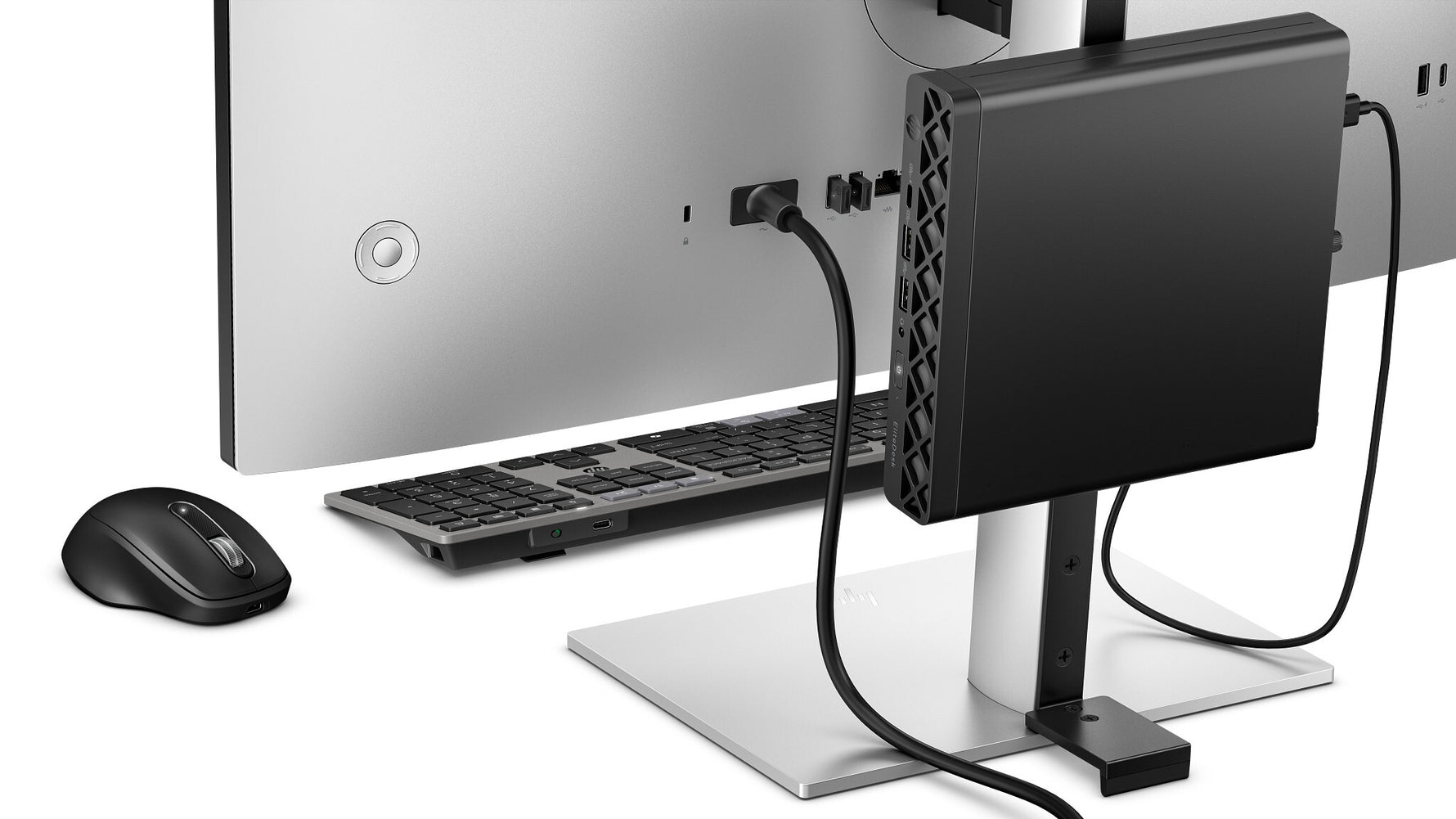 HP EliteDesk 8 Mini G1a AMD Ryzen™ 5 PRO 215 16 GB DDR5-SDRAM 512 GB SSD Windows 11 Pro Mini PC Zwart