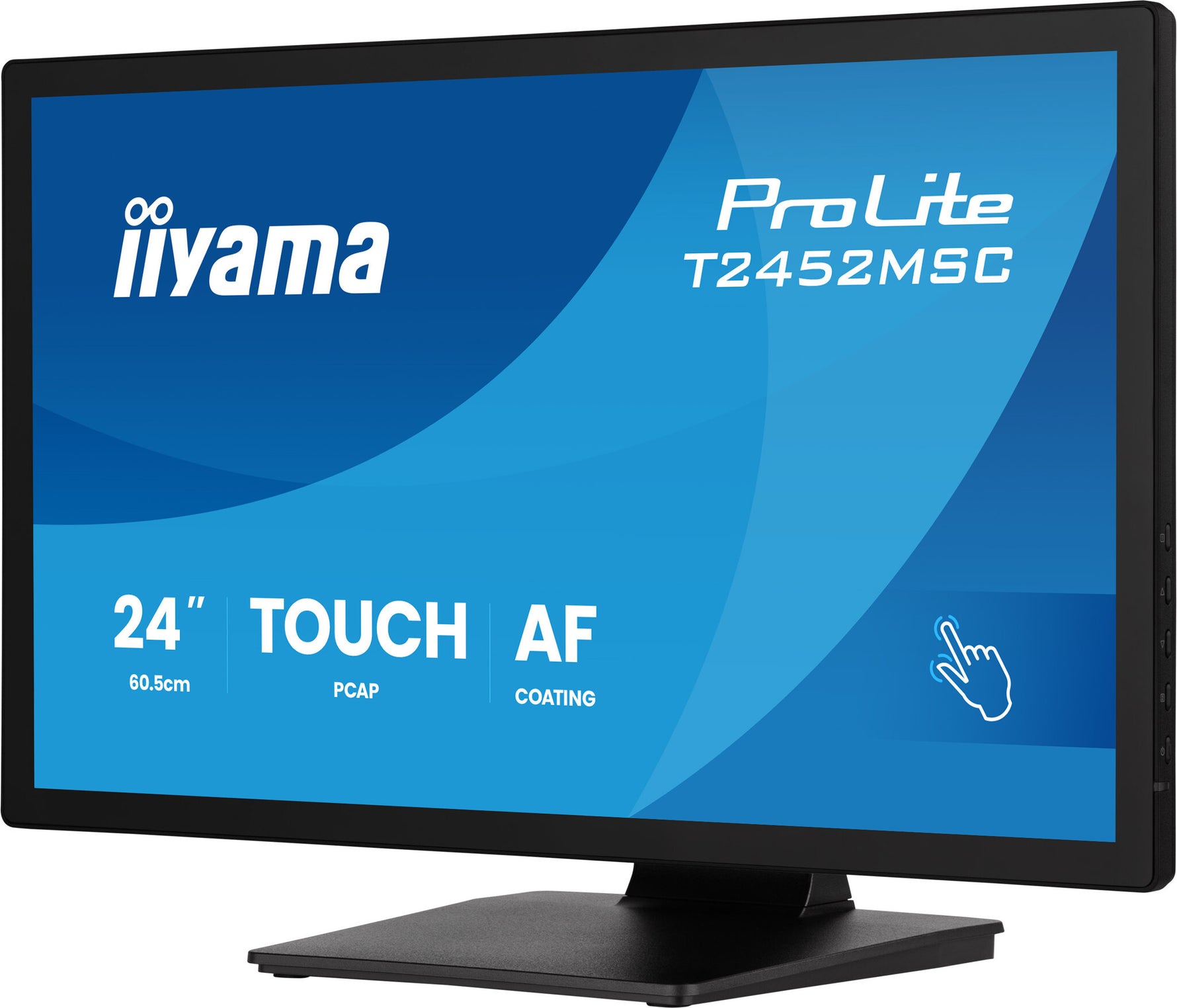 iiyama ProLite T2452MSC-B2 computer monitor 61 cm (24") 1920 x 1080 Pixels Full HD Touchscreen Zwart