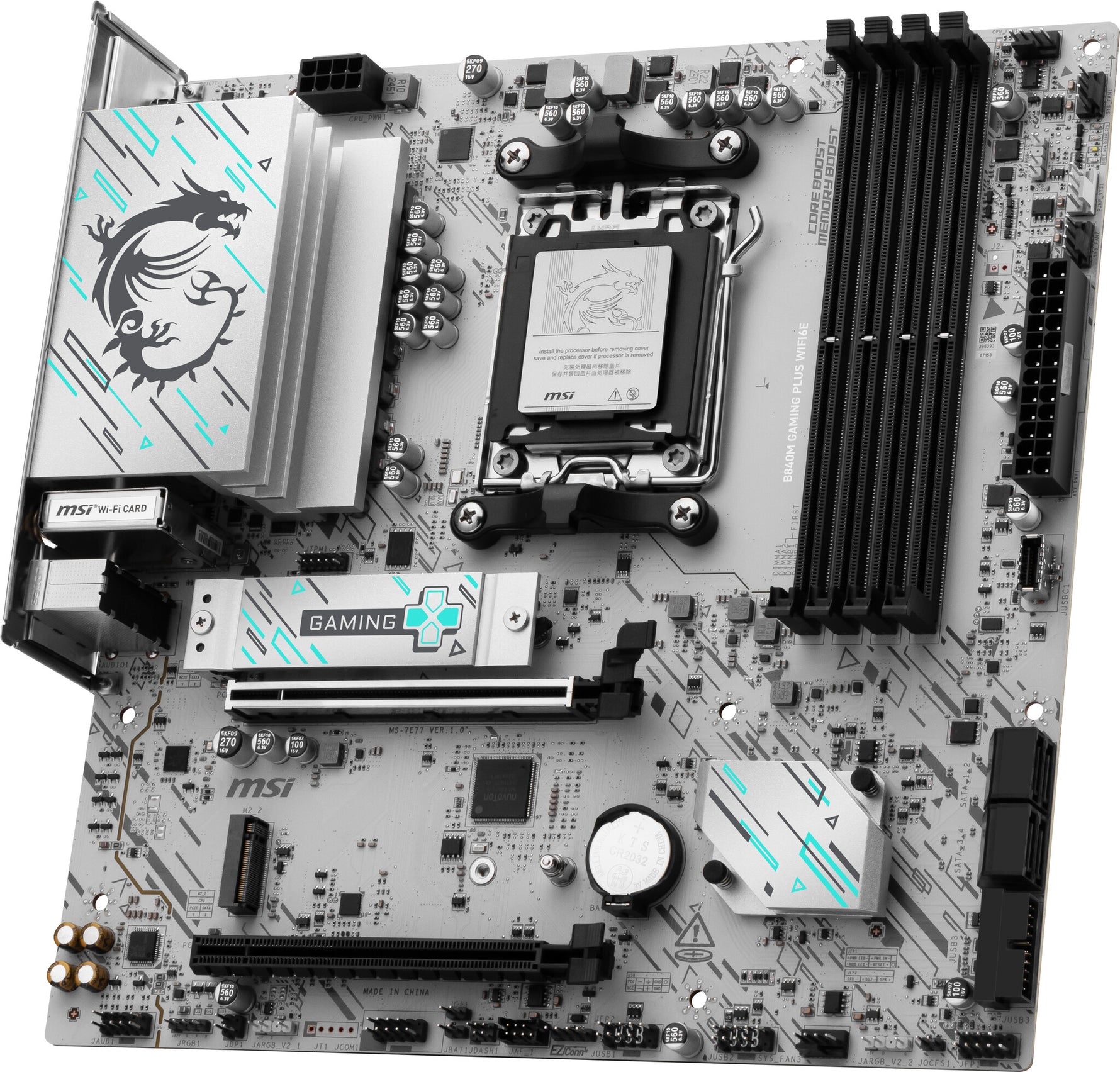 MSI B840M GAMING PLUS WIFI6E moederbord AMD B840 Socket AM5 micro ATX