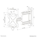 Neomounts WL40S-850BL12 TV-beugel wand 32-55" - full motion - snelle installatie