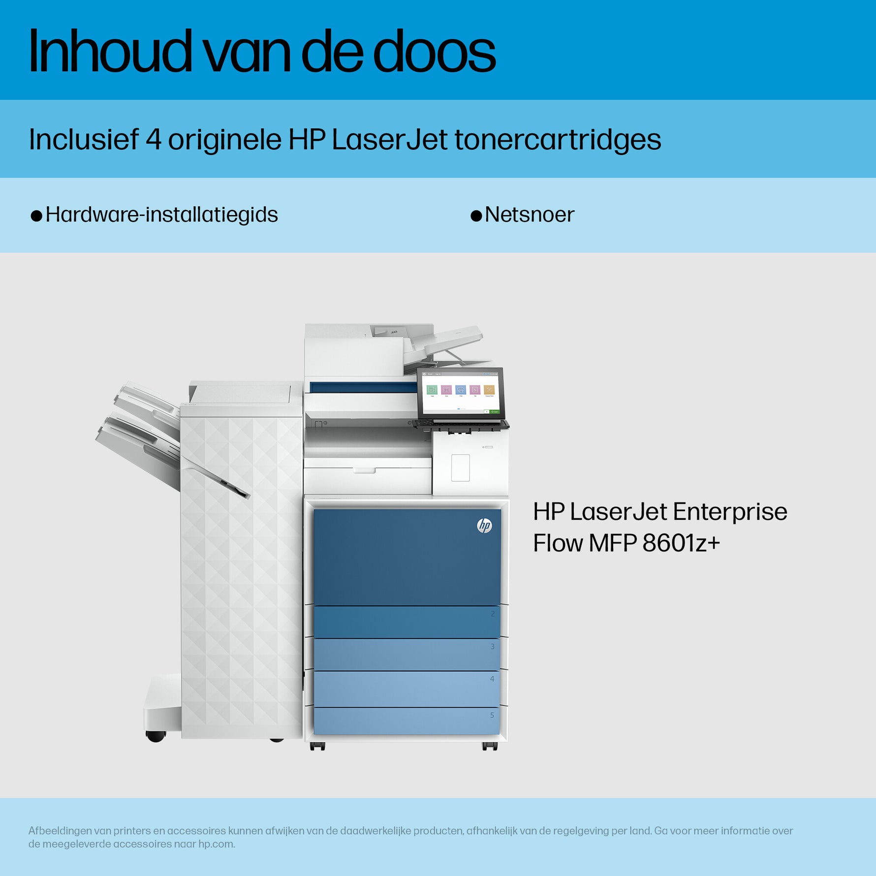 HP Color LaserJet Enterprise Flow LaserJet Ent Flow MFP 8601z+ Printer Europe - Multilingual Localization Laser A3 1200 x 1200 DPI 70 ppm Wifi