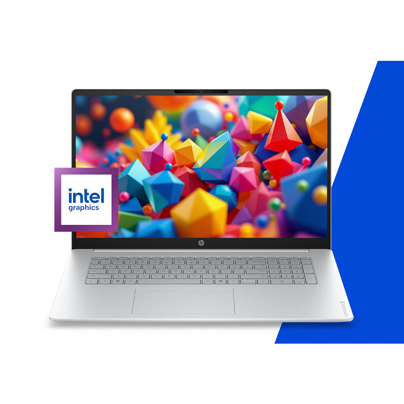 HP OmniBook 3 17-dk0205ndx 120U Laptop 43,9 cm (17.3") Full HD 8 GB DDR5-SDRAM 512 GB SSD Wi-Fi 6 (802.11ax) Windows 11 Home Grijs, Zilver QWERTY