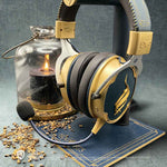 Lexip Hogwarts Legacy "Ancient Magic" Headset Bedraad en draadloos Hoofdband Gamen Bluetooth Blauw, Goud