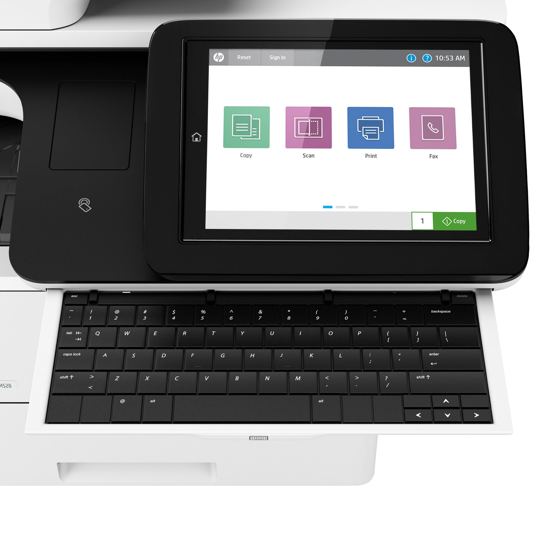 HP LaserJet Enterprise Flow LaserJet Enterprise M528z Draadloos Multifunction Zwart-wit Printer, Kopieerapparaat, scanner; dubbelzijdig