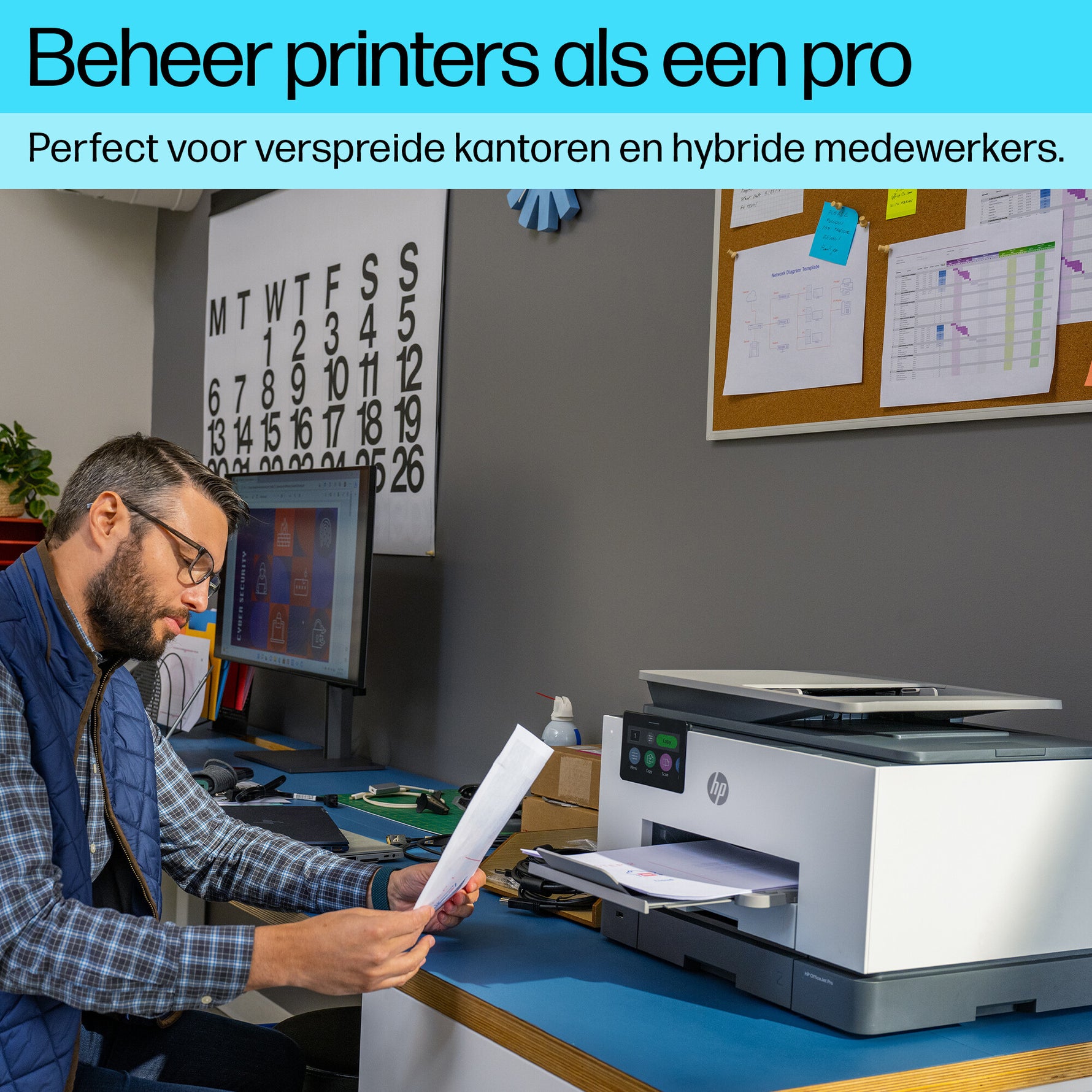 HP OfficeJet Pro 9130b Draadloos All-in-One Kleur Printer, Dubbelzijdig printen; Kopieerapparaat, Scanner