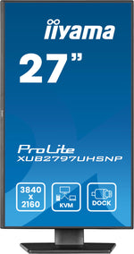 iiyama ProLite XUB2797UHSNP-B1 computer monitor 68,6 cm (27") 3840 x 2160 Pixels 4K Ultra HD LED Zwart