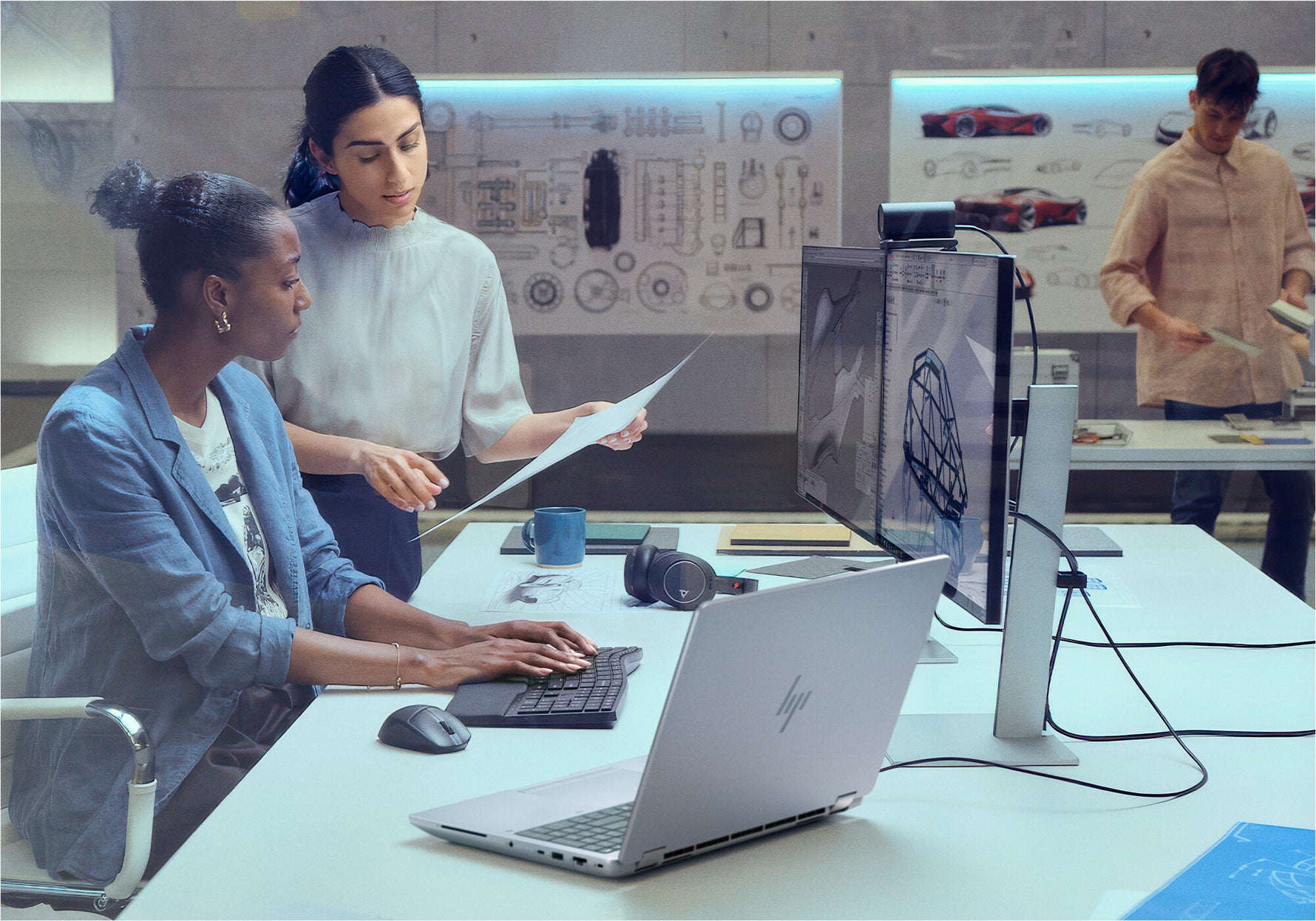 HP ZBook Fury G1i Wolf Pro Security Edition - Data Science Intel Core Ultra 7 255HX Mobiel werkstation 40,6 cm (16") 2.5K 32 GB DDR5-SDRAM 1 TB SSD NVIDIA RTX PRO 4000 Blackwell Wi-Fi 7 (802.11be) Windows 11 Pro AI Workstation, AI PC Zilver AZERTY