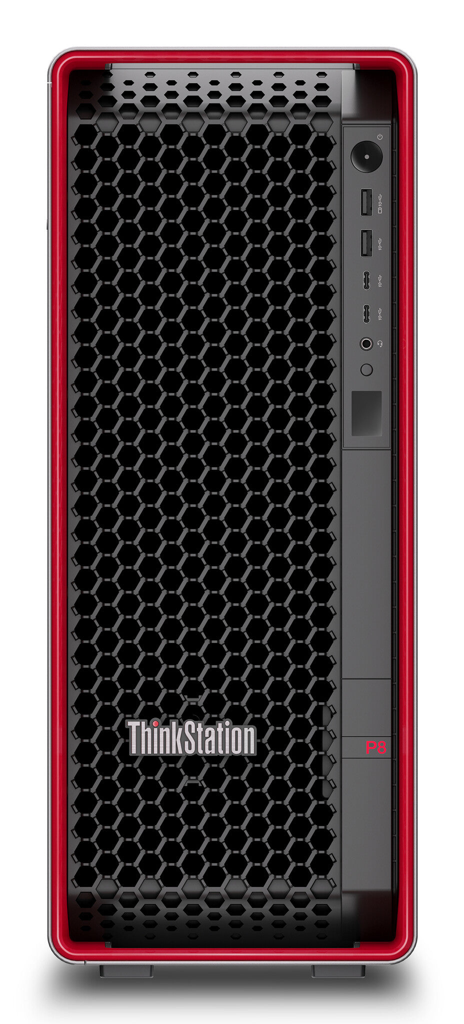 Lenovo ThinkStation P8 AMD Ryzen Threadripper PRO 9955WX 64 GB DDR5-SDRAM 2,51 TB SSD Windows 11 Pro Tower Workstation Zwart, Rood