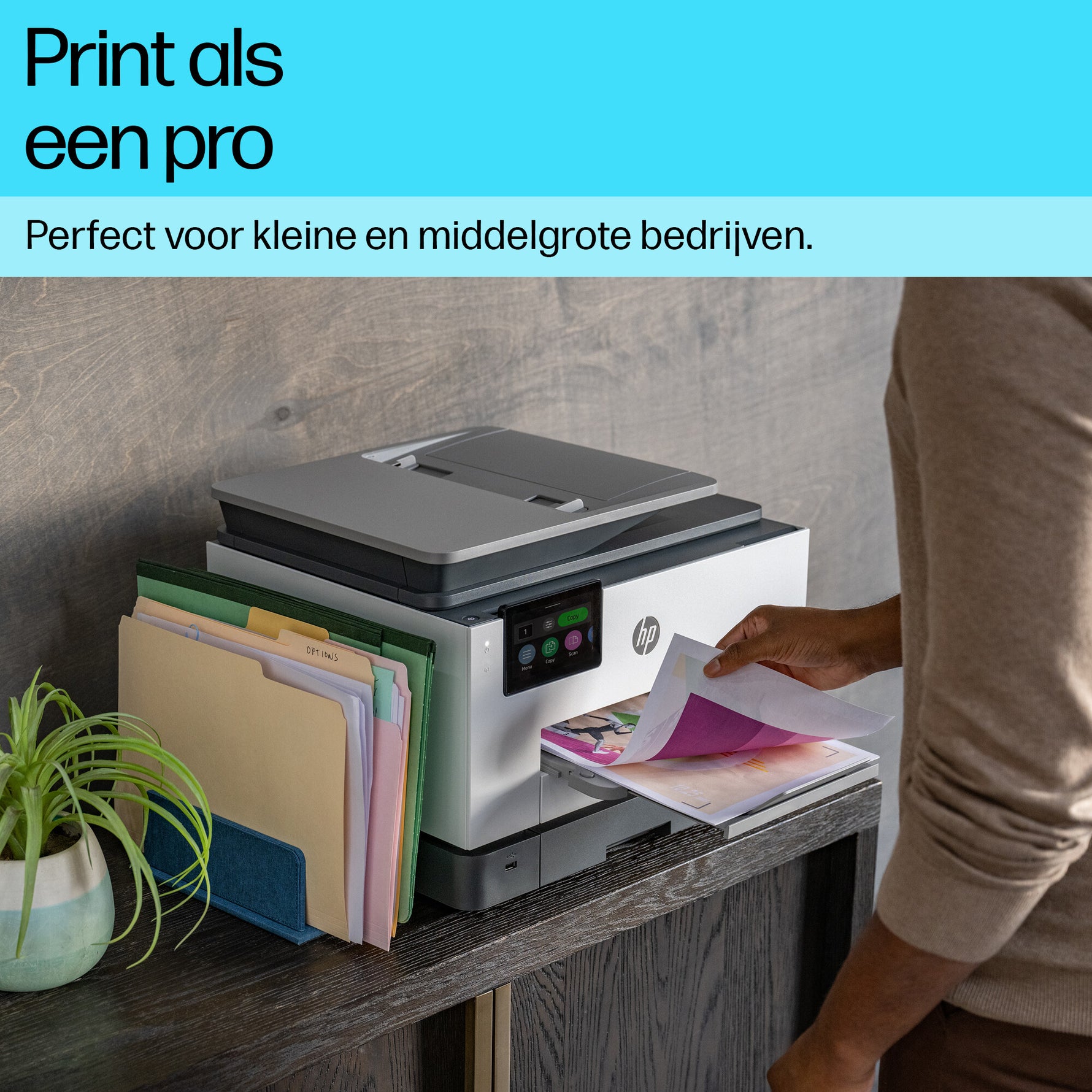 HP OfficeJet Pro 9132e Draadloos All-in-One Kleur Printer, Instant Ink; Dubbelzijdig printen