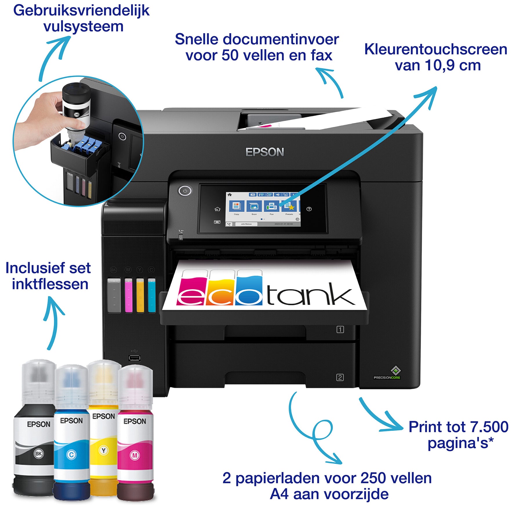 Epson EcoTank ET-5855 Inkjet A4 4800 x 2400 DPI 25 ppm Wifi