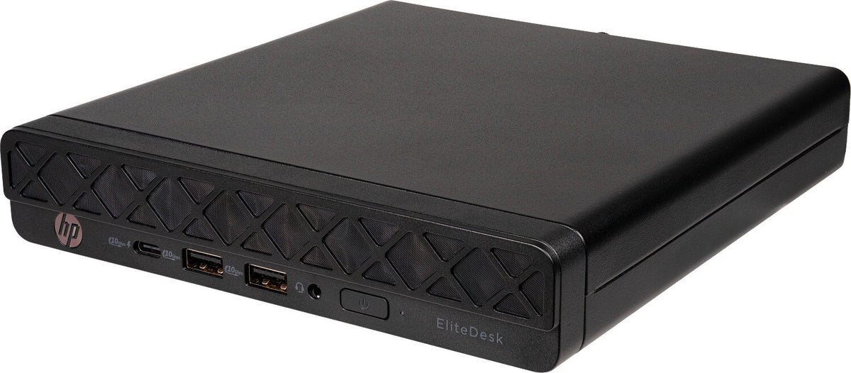 HP EliteDesk 8 Mini G1a PC AMD Ryzen™ 5 220 16 GB DDR5-SDRAM 512 GB SSD Windows 11 Pro Mini PC Zwart