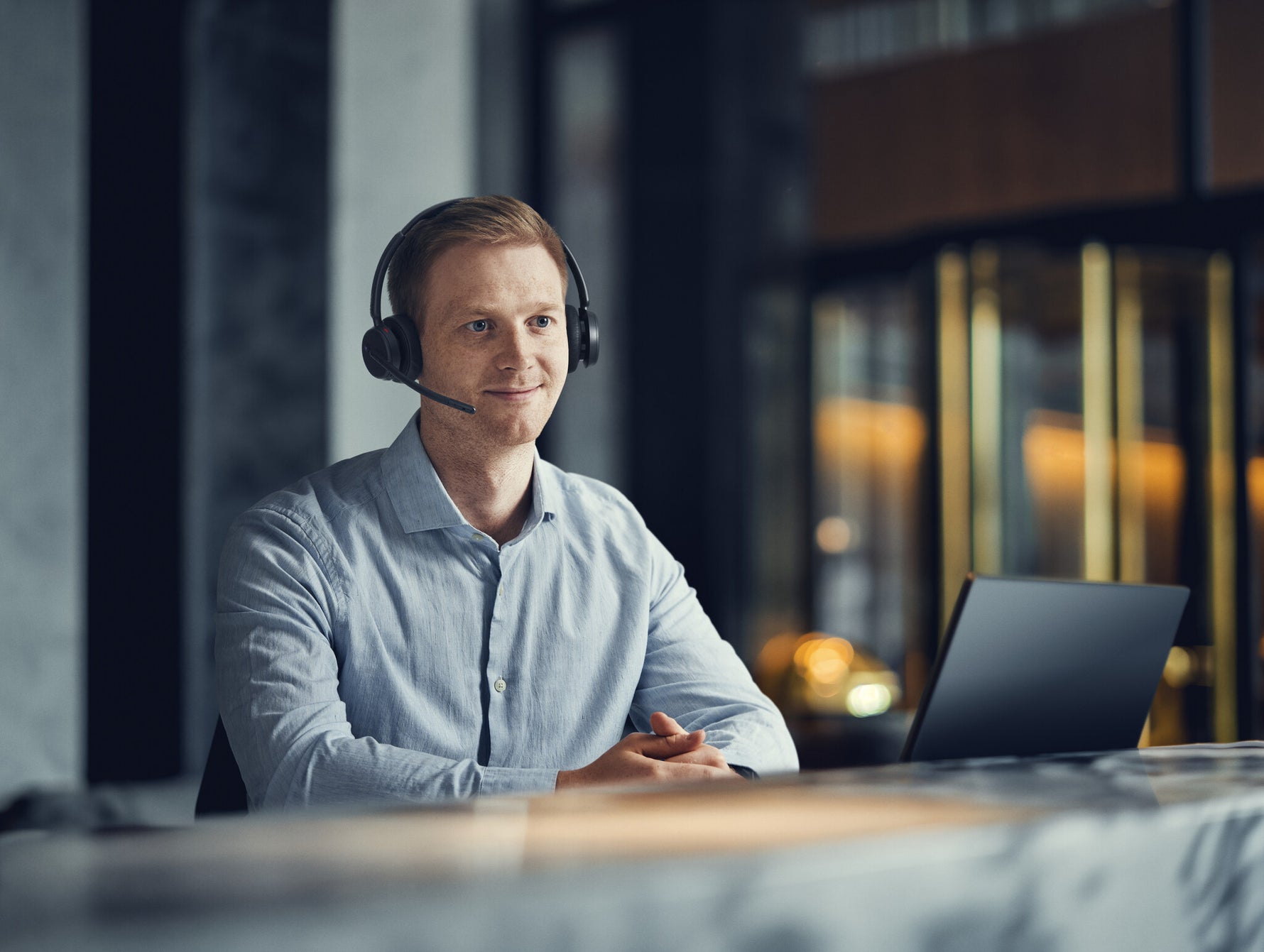 EPOS 1001490 hoofdtelefoon/headset Bedraad en draadloos Hoofdband Kantoor/callcenter USB Type-C Bluetooth Zwart