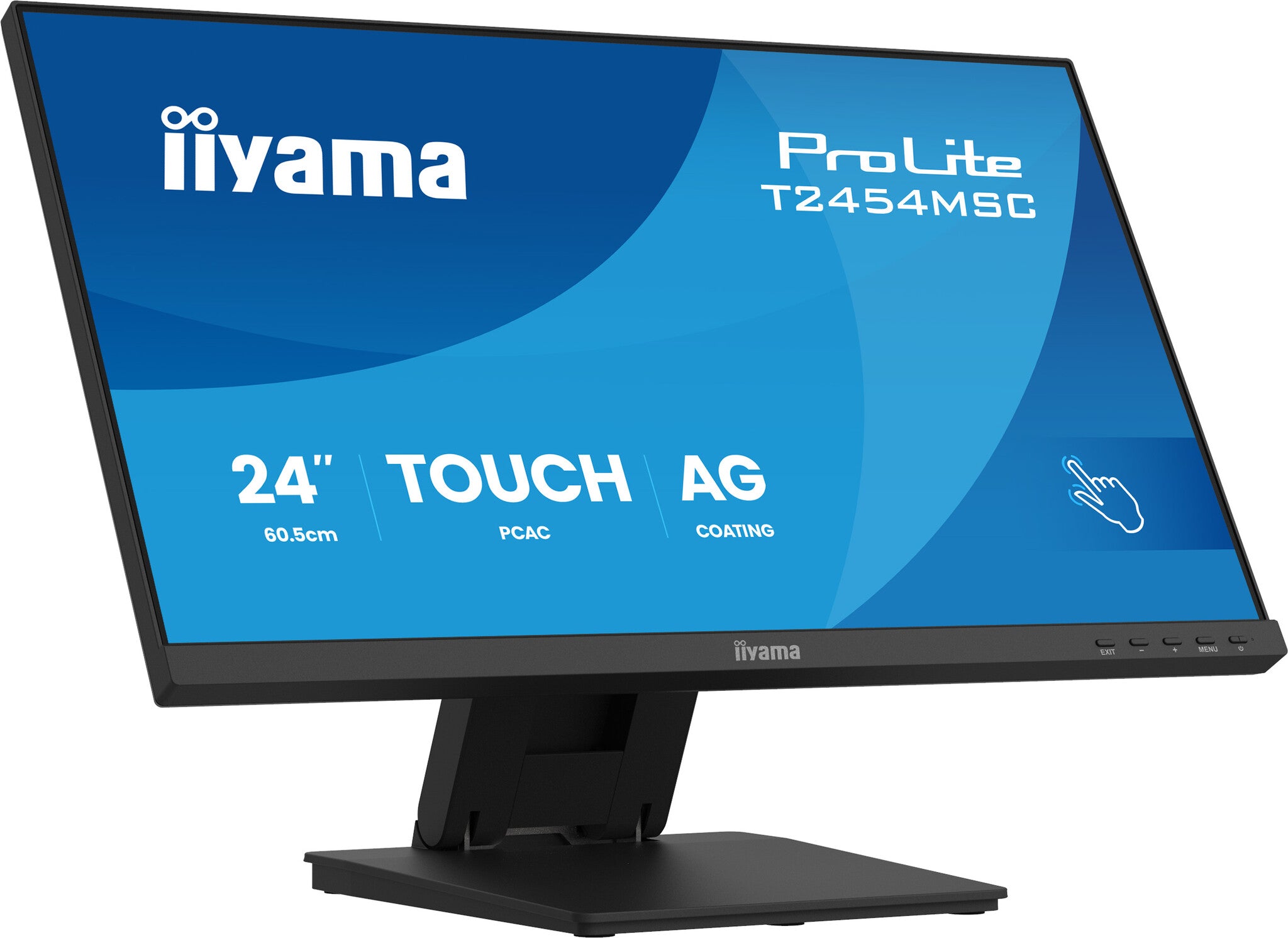 iiyama ProLite T2454MSC-B3AG computer monitor 60,5 cm (23.8") 1920 x 1080 Pixels Full HD LED Touchscreen Multi-gebruiker Zwart