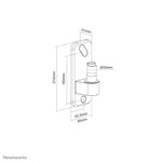 Neomounts AWL75-450BL Muuradapter monitorarm