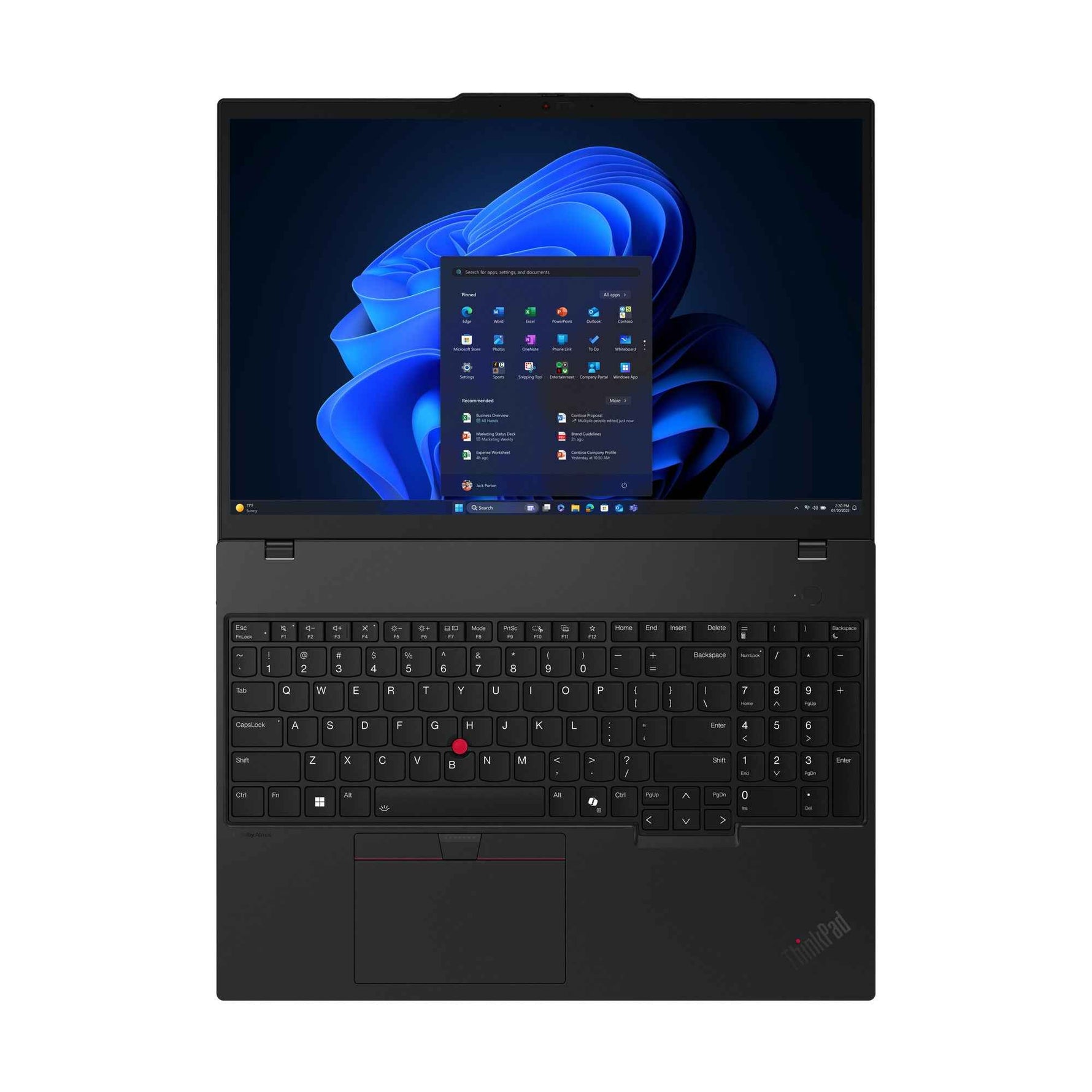 Lenovo ThinkPad T16 Gen 4 (Intel) Copilot+ PC Intel Core Ultra 5 226V Laptop 40,6 cm (16") WUXGA 16 GB LPDDR5x-SDRAM 512 GB SSD Wi-Fi 7 (802.11be) Windows 11 Pro Engels Zwart