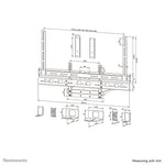 Neomounts AV60-500BL Videobar en laptophouder kit 43-110" - VESA - max 8 kg - universeel
