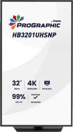 iiyama ProGraphic HB3201UHSNP-B1 computer monitor 80 cm (31.5") 3840 x 2160 Pixels 4K Ultra HD Zwart