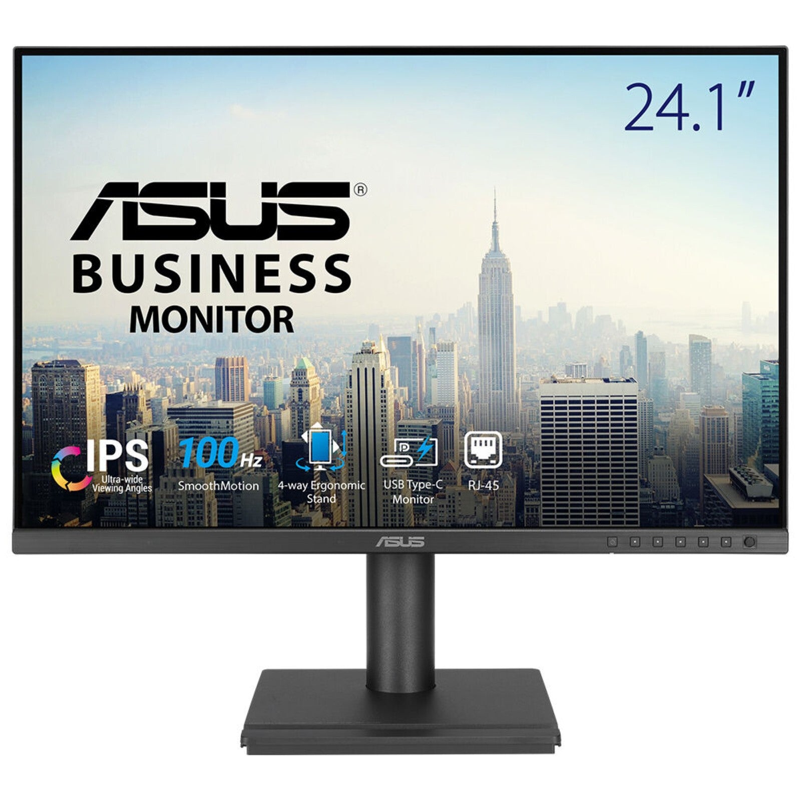 ASUS BE248CFN computer monitor 61,2 cm (24.1") 1920 x 1200 Pixels WUXGA LCD Zwart