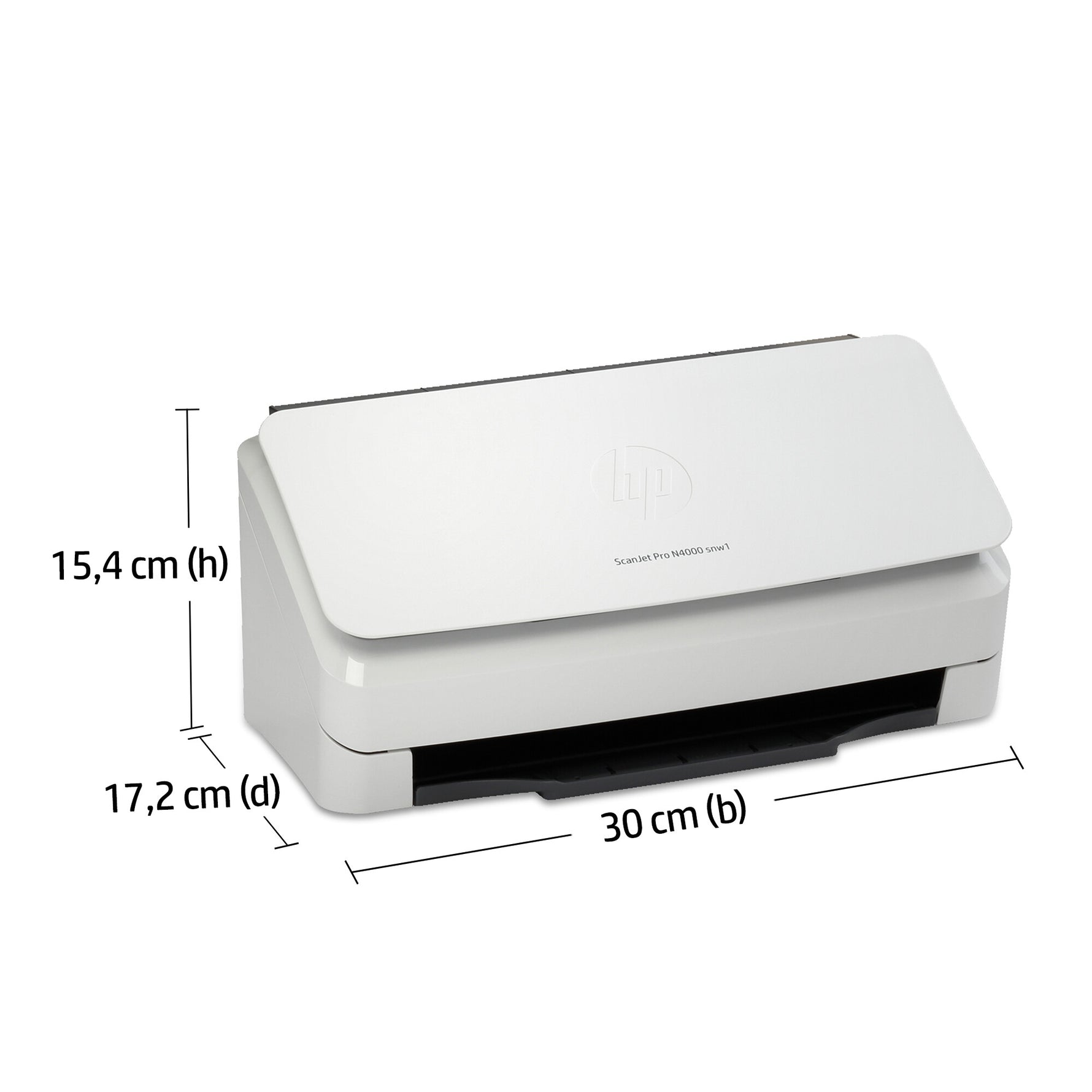 HP ScanJet Pro N4000 snw1 Paginascanner 600 x 600 DPI A4 Zwart, Wit