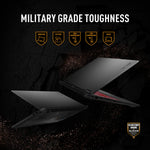ASUS TUF Gaming A16 FA608PP-QT005W AMD Ryzen™ 9 8940HX Laptop 40,6 cm (16") 2.5K 32 GB DDR5-SDRAM 1 TB SSD NVIDIA GeForce RTX 5070 Wi-Fi 6E (802.11ax) Windows 11 Home Nederlands Zwart, Grijs