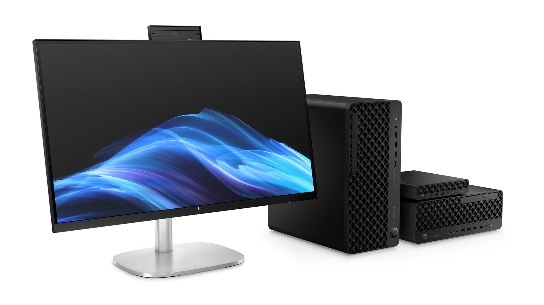 HP EliteStudio 8 G1i AI Wolf Pro Security Edition Intel Core Ultra 5 235 68,6 cm (27") 2560 x 1440 Pixels Touchscreen Alles-in-één-pc 16 GB DDR5-SDRAM 512 GB SSD Windows 11 Pro Wi-Fi 7 (802.11be) AI PC Zilver