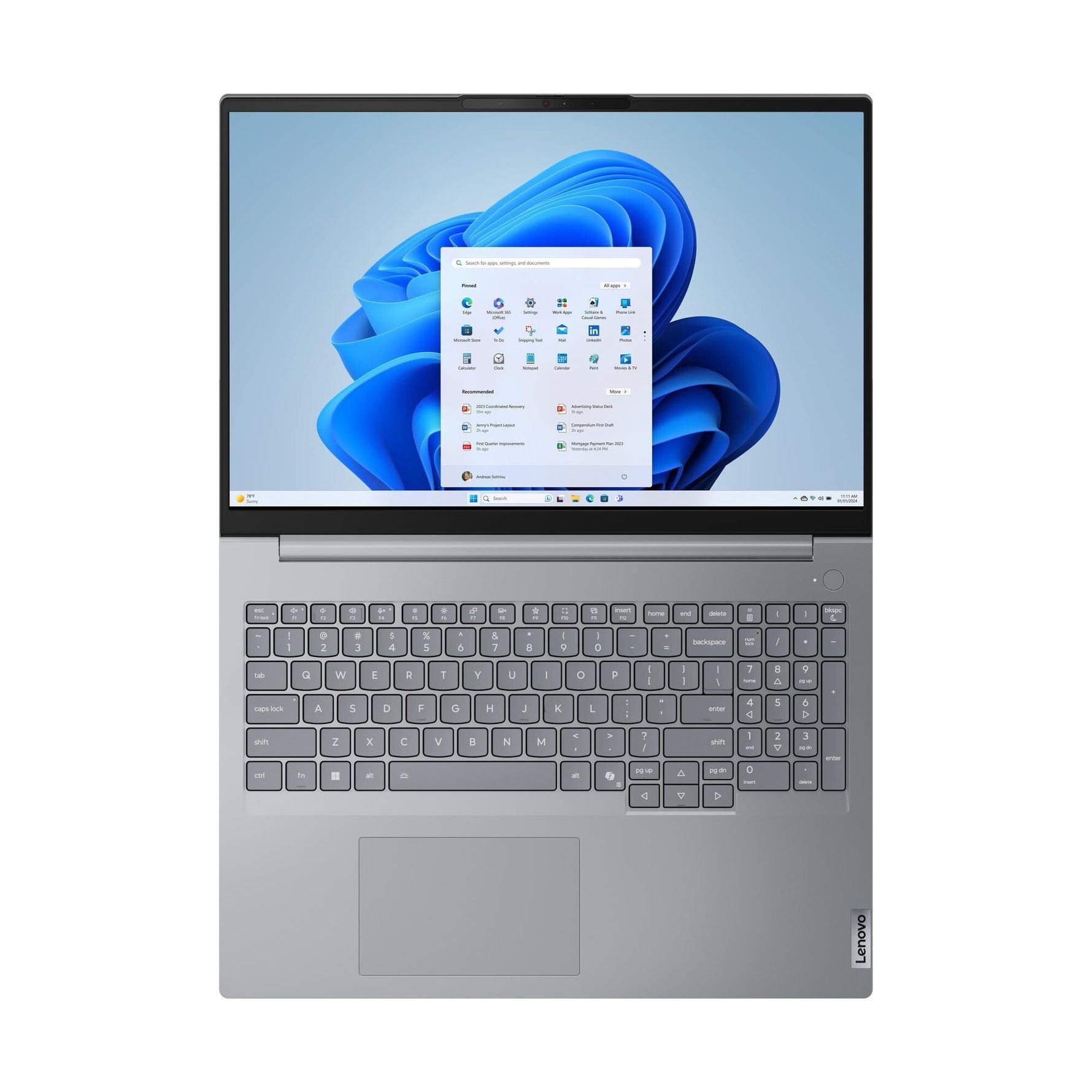 Lenovo ThinkBook 16 G9 IRL Intel® Core™ i5 i5-13420H Laptop 40,6 cm (16") WUXGA 16 GB DDR5-SDRAM 512 GB SSD Wi-Fi 7 (802.11be) Windows 11 Pro Belgisch Grijs
