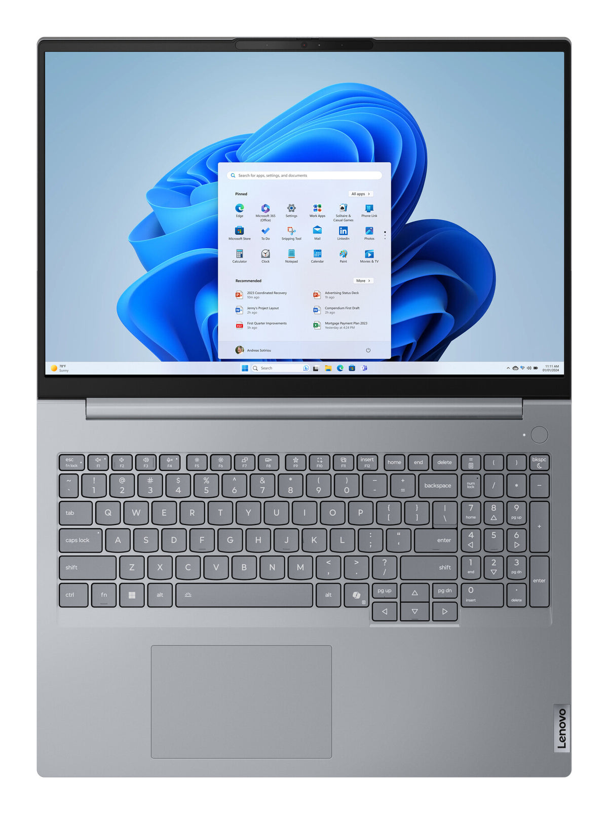 Lenovo ThinkBook 16 G8 IAL Intel Core Ultra 9 185H Laptop 40,6 cm (16") WUXGA 16 GB DDR5-SDRAM 512 GB SSD Wi-Fi 6E (802.11ax) Windows 11 Pro Grijs Belgisch