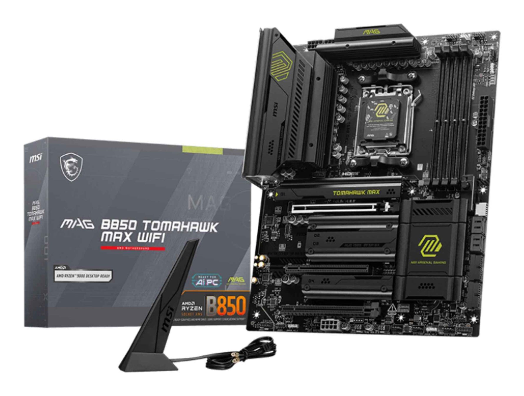 MSI MAG B850 TOMAHAWK MAX WIFI moederbord AMD B850 Socket AM5 ATX