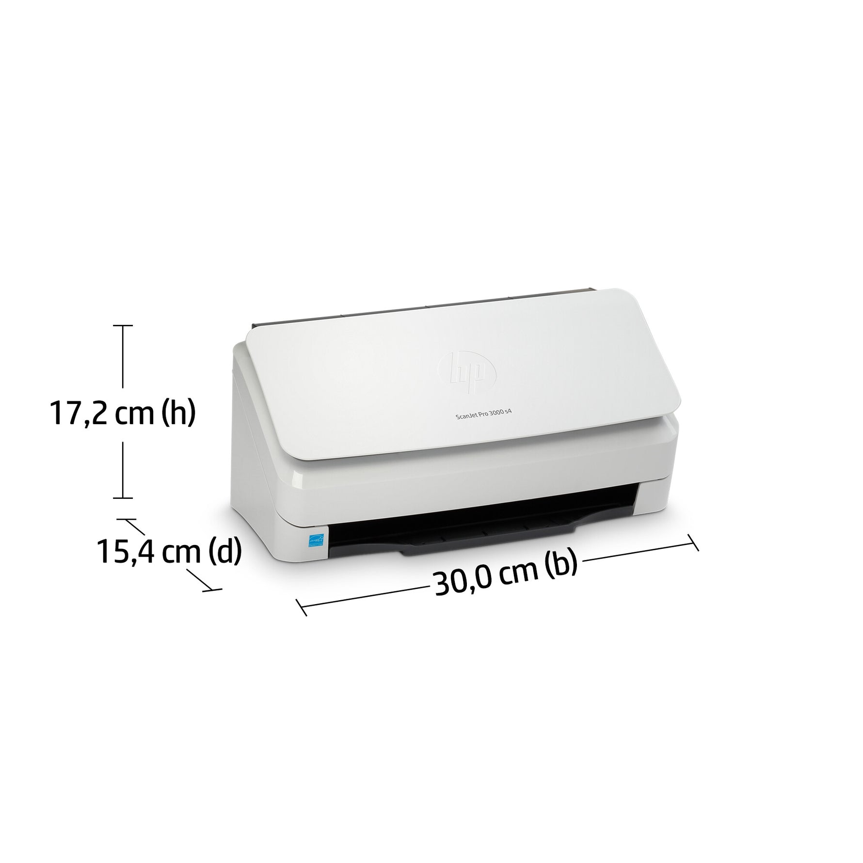 HP ScanJet Pro 3000 s4 Paginascanner 600 x 600 DPI A4 Zwart, Wit