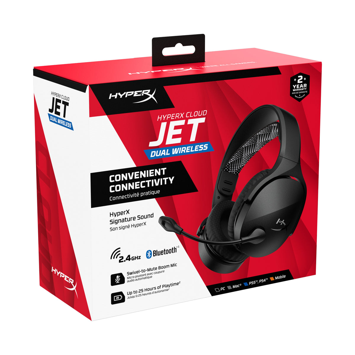 HyperX Cloud Jet - Wireless Gaming Headset (zwart)