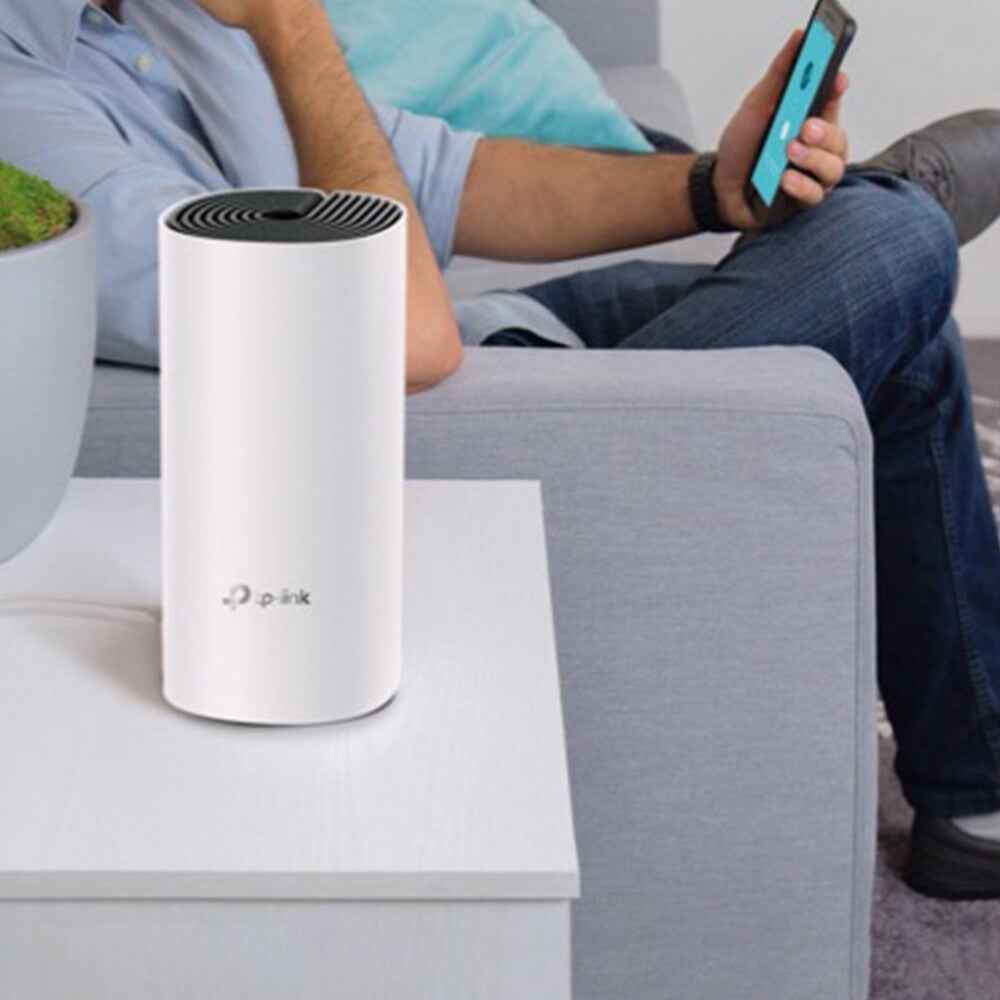 TP-Link Deco E4 (1-pack) Dual-band (2.4 GHz / 5 GHz) Wi-Fi 5 (802.11ac) Wit, Grijs Intern