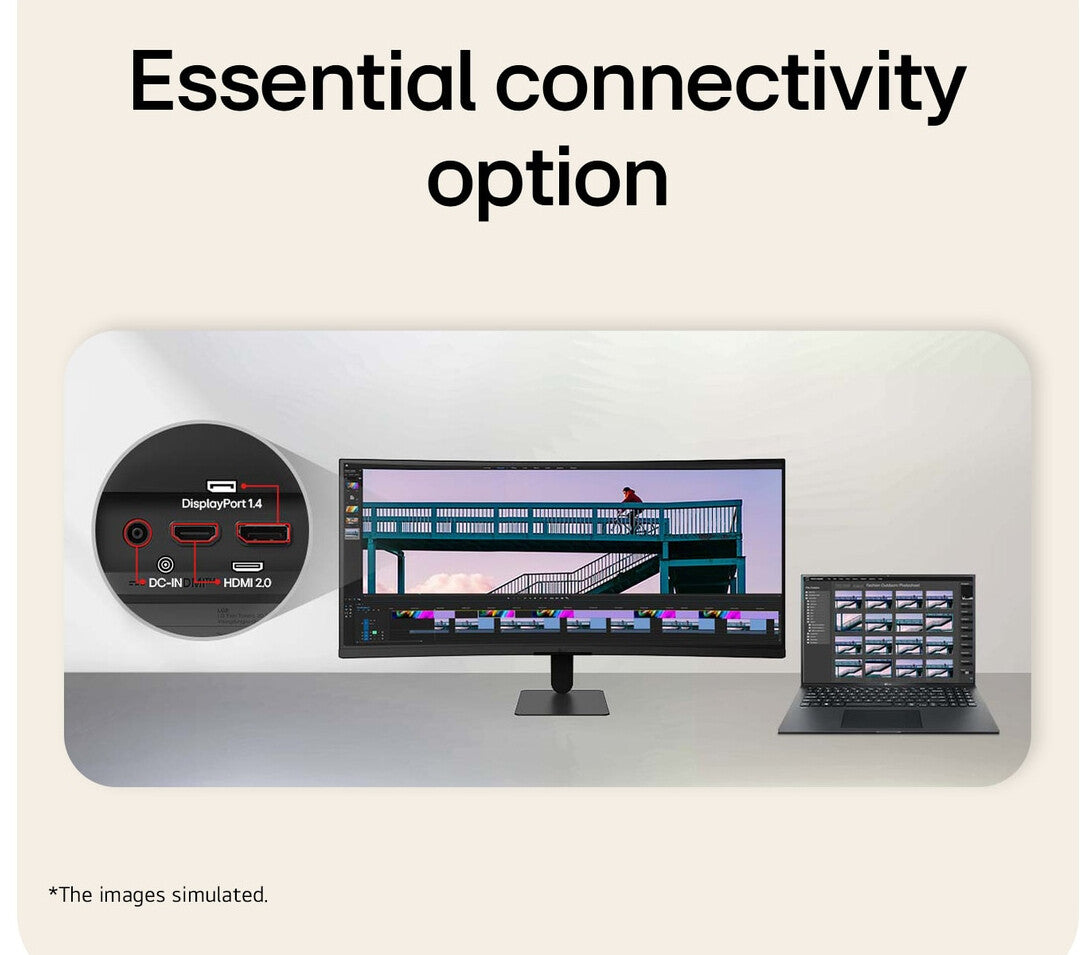 LG 34U601B-B computer monitor 86,4 cm (34") 3440 x 1440 Pixels Dual WQHD LCD Zwart