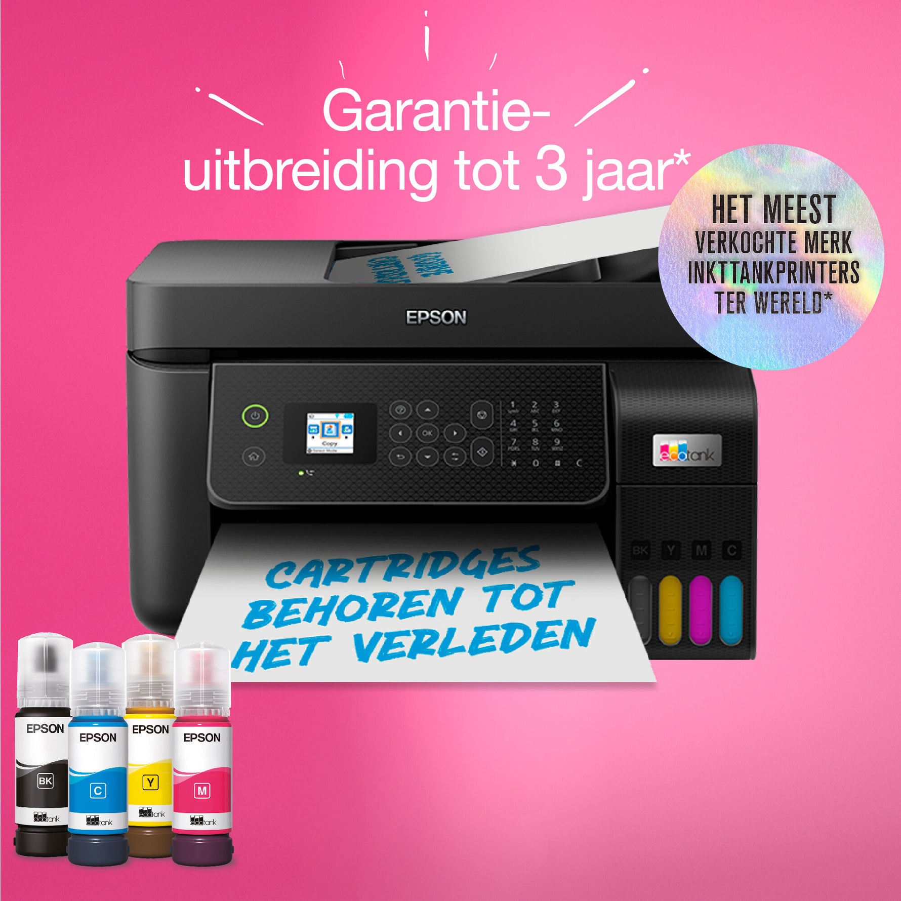Epson EcoTank ET-4800 A4 multifunctionele Wi-Fi-printer met inkttank, inclusief tot 3 jaar inkt