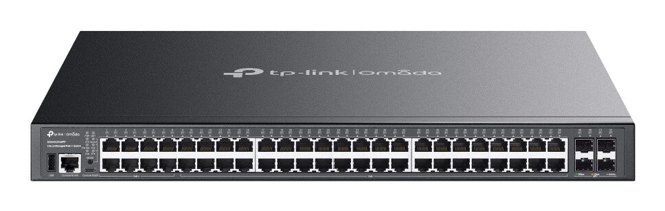TP-Link Omada SG5452XMPP netwerk-switch Managed L3 Gigabit Ethernet (10/100/1000) Power over Ethernet (PoE) Zwart