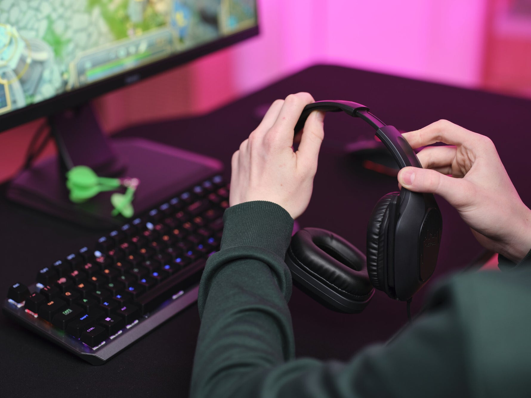 Trust GXT 415 Zirox Lichtgewicht gaming‑headset – gaming headset – bedrade headset – inklapbare microfoon – Zwart