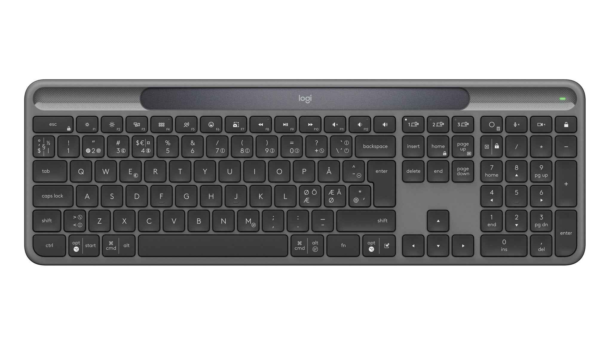 LOGITECH Slim Solar+ Keyboard Graphite (PAN)