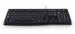 LOGITECH K120 corded Keyboard black - CZE - USB - EMEA