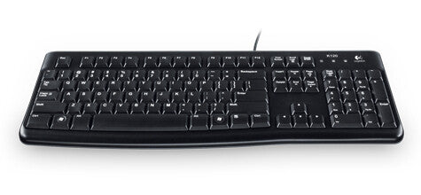 LOGITECH K120 corded Keyboard black - CZE - USB - EMEA